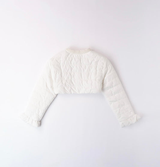 Giubotto bambina nel colore panna.