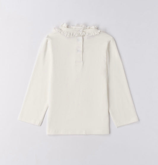 Lupetto da bambina nel colore panna