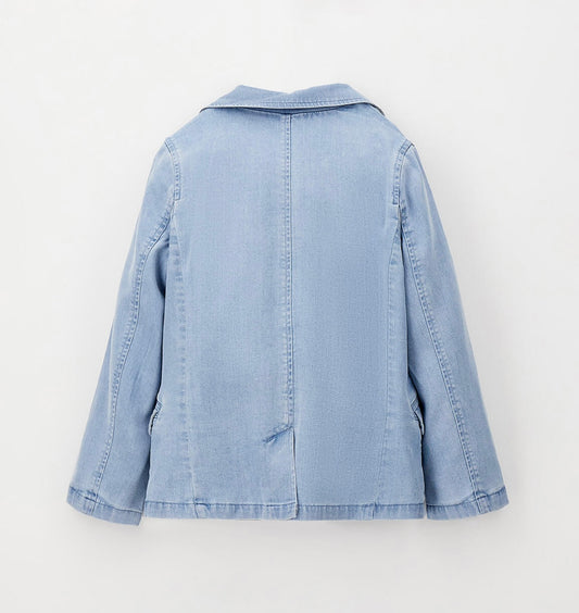 Giacca effetto denim