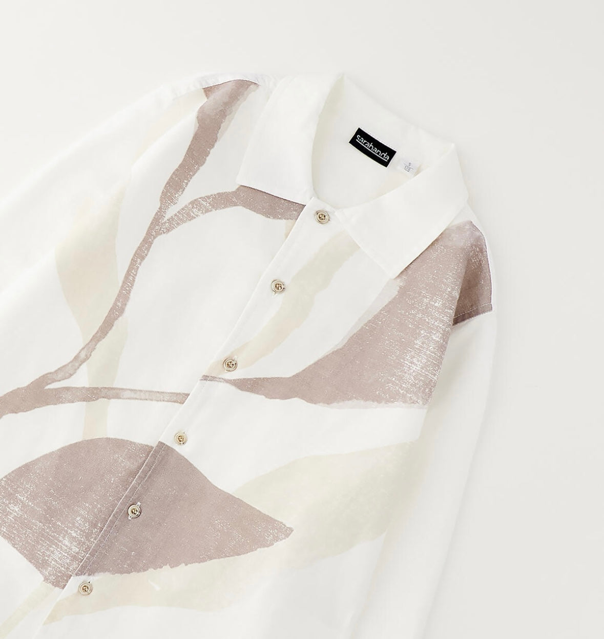 Camicia cerimonia realizzata in lino e cotone con stampa