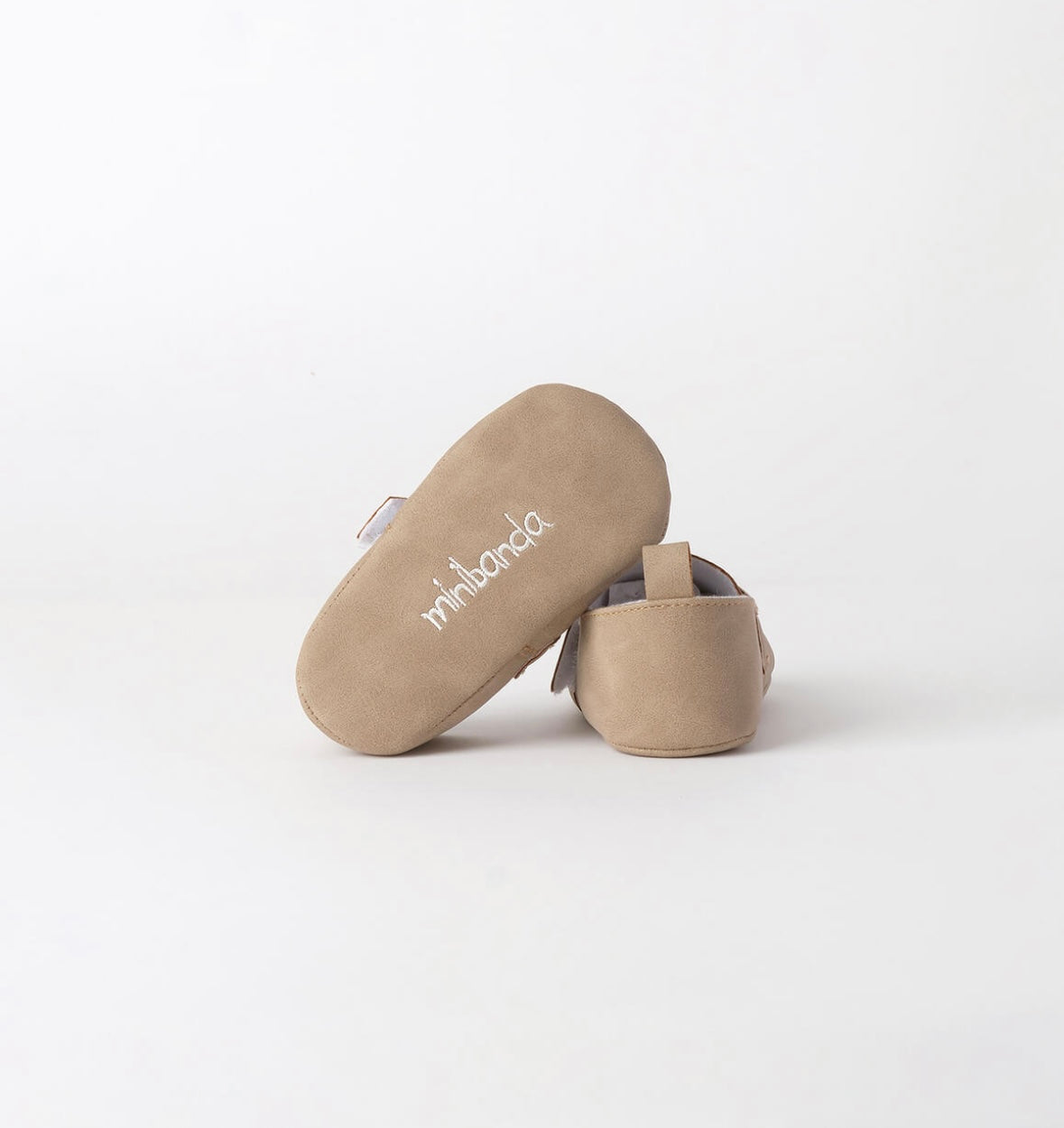 Scarpe eleganti neonato beige