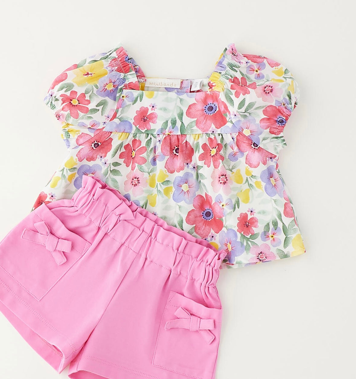 Completo estivo neonata composto da camicia e short