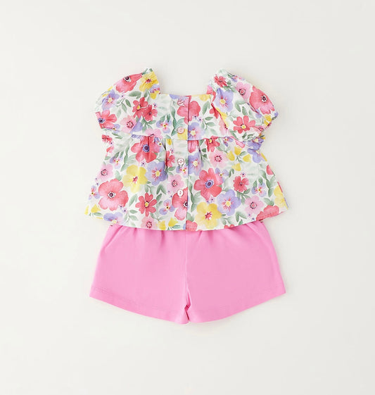 Completo estivo neonata composto da camicia e short