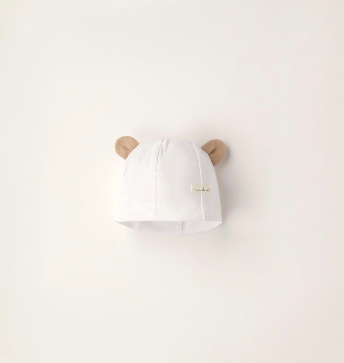 Cappellino neonato con orecchie da orsetto