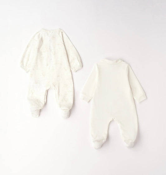 Set Tutine neonato in panna-ecrù
