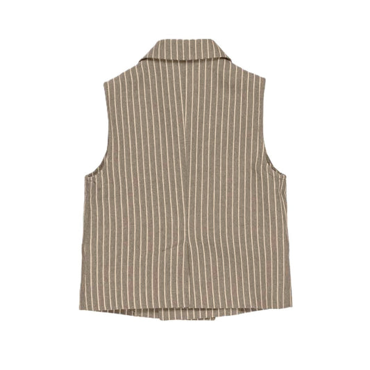 Gilet doppio petto bambino a righe