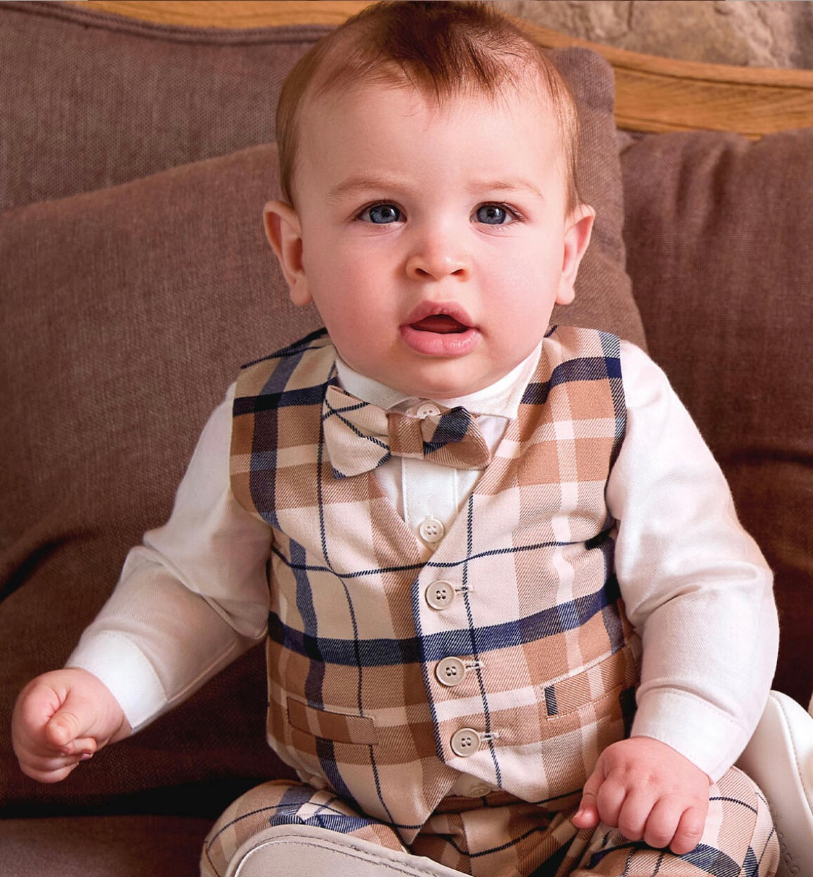 Camicia per neonato nel colore panna