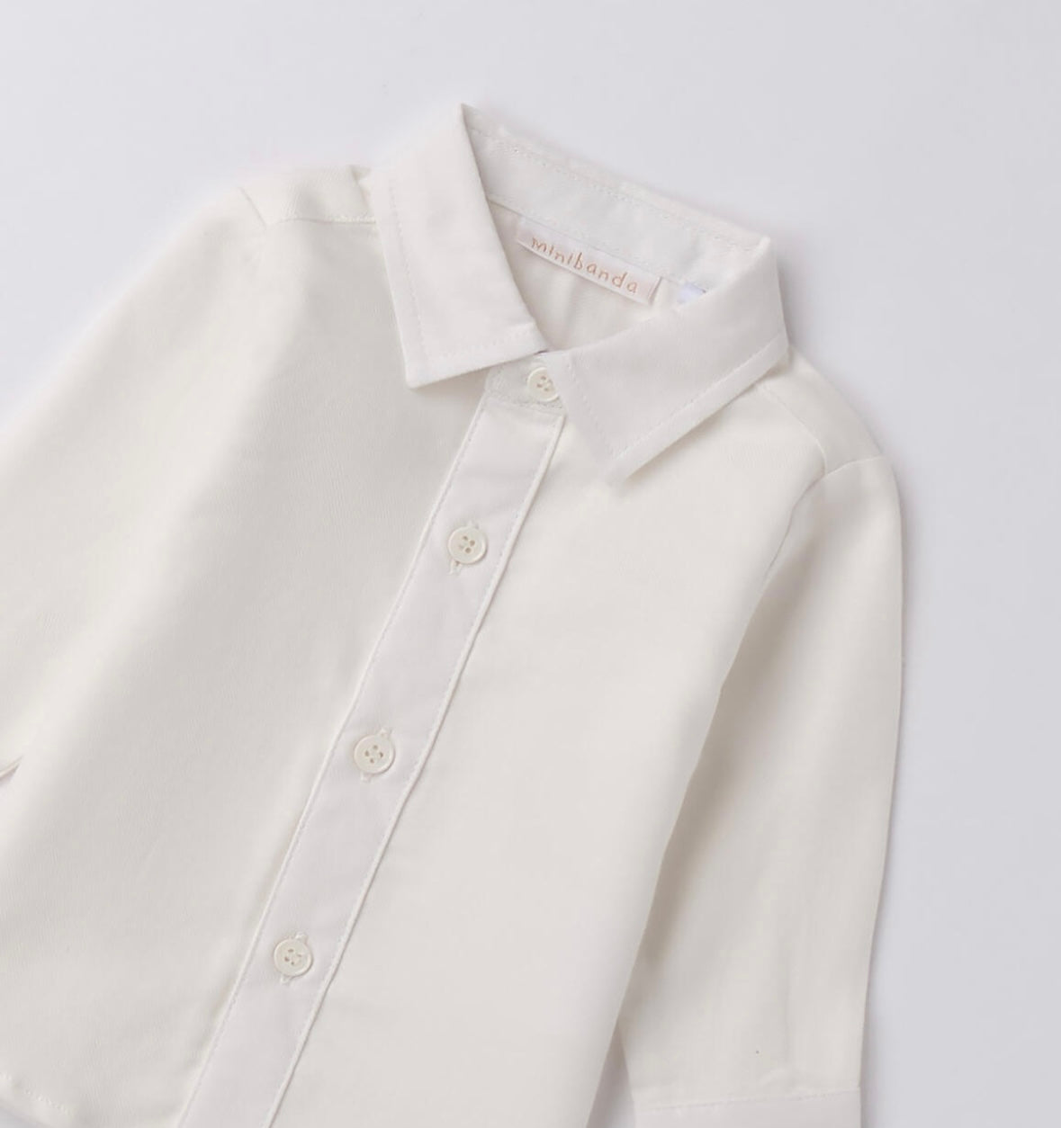 Camicia per neonato nel colore panna