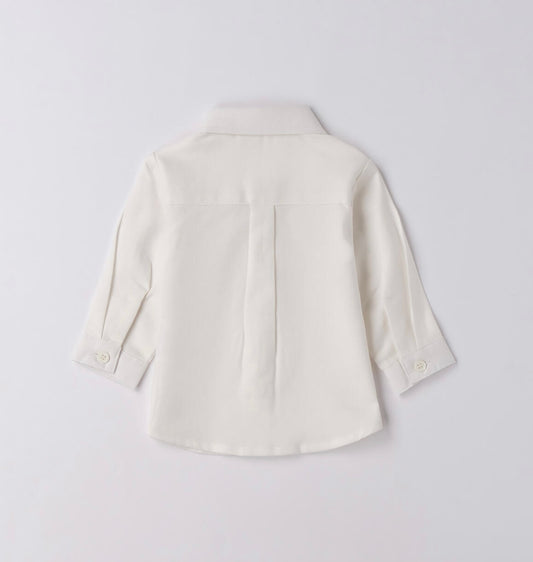 Camicia per neonato nel colore panna