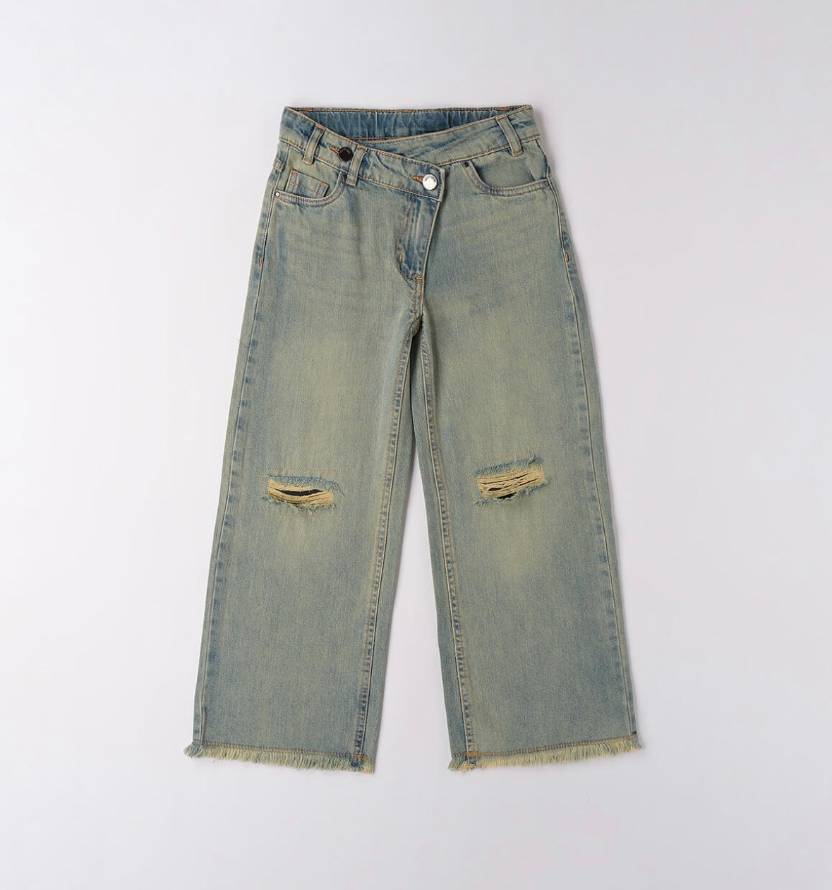 Jeans ragazza con vita regolabile