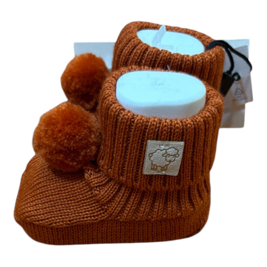 Babbucce in lana merino con pon pon