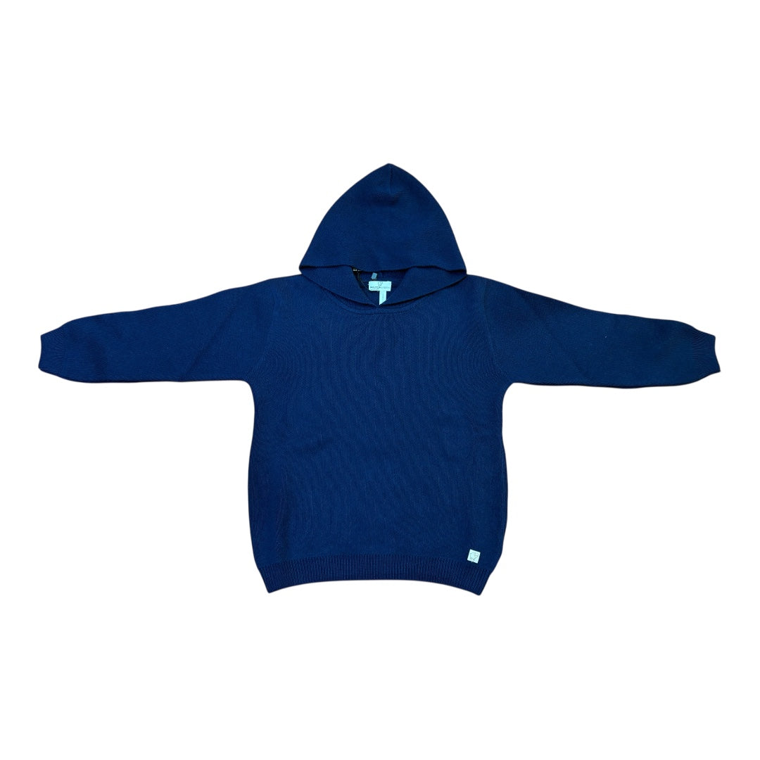 Tuta in lana con felpa a cappuccio e pantaloni Blu navy