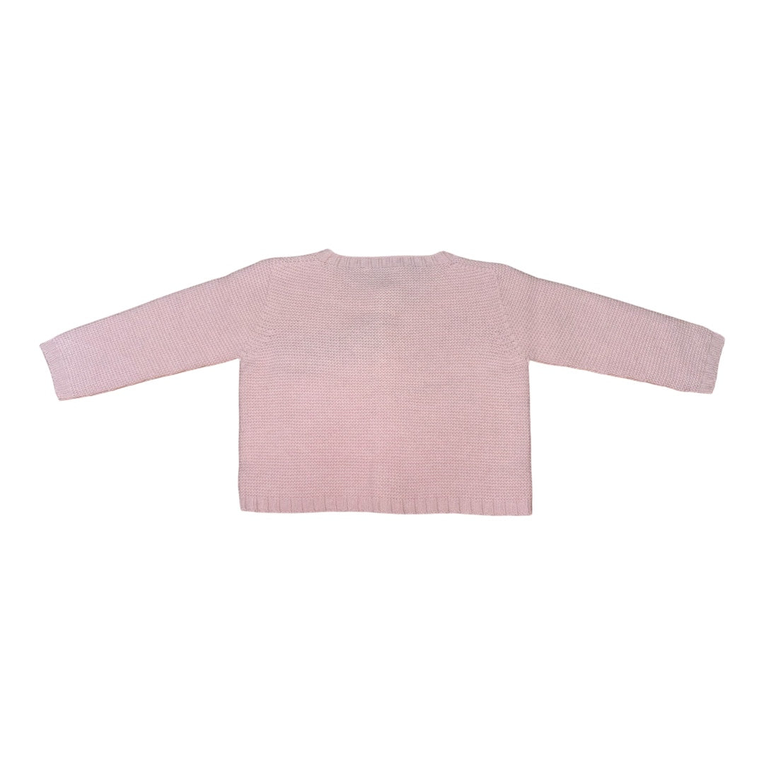 Cardigan rosa in lana