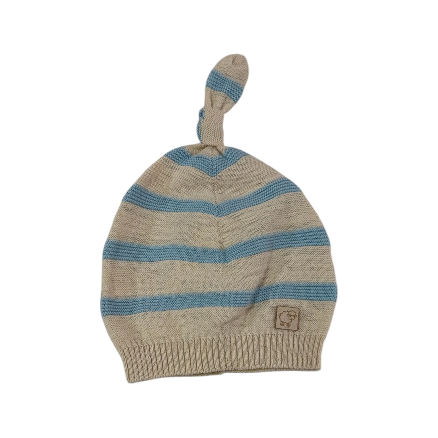Berretto neonati in maglia in lino e cotone