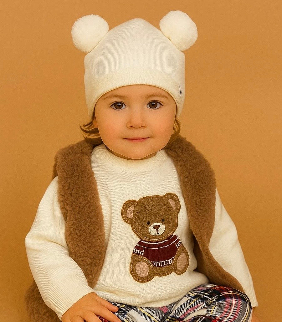 Gilet teddy nel colore caramel