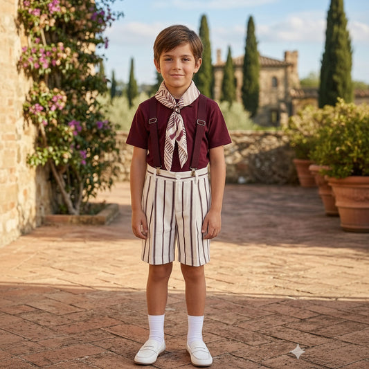 Completo da bambino composto da bermuda e t-shirt