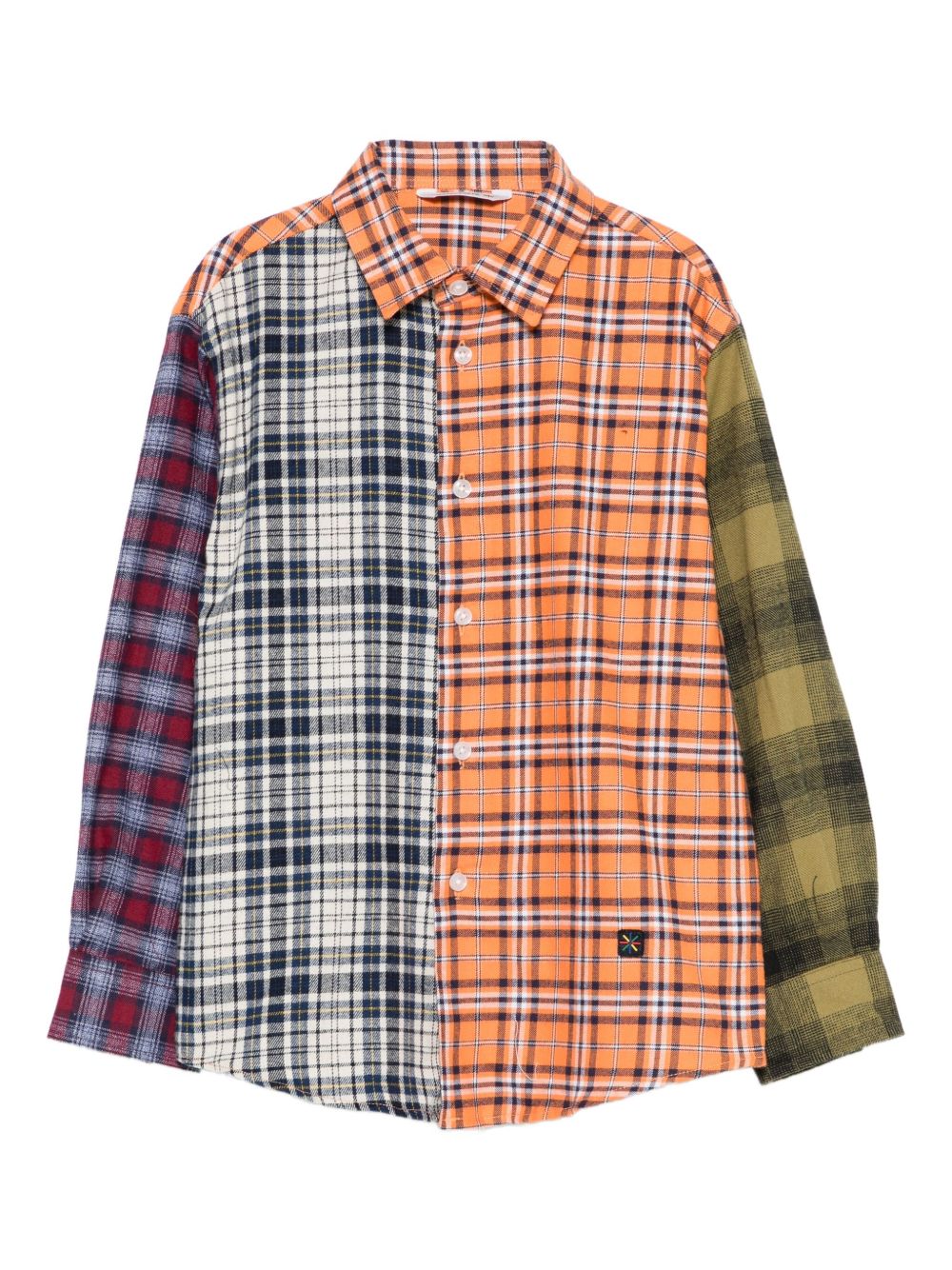 Camicia con design patchwork