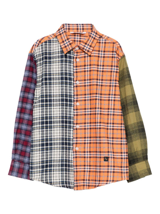 Camicia con design patchwork