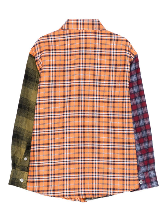 Camicia con design patchwork