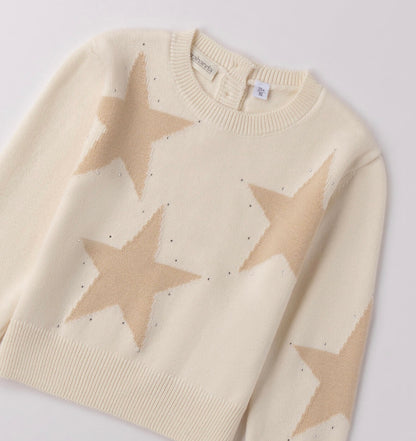 Maglione bambina con stelle