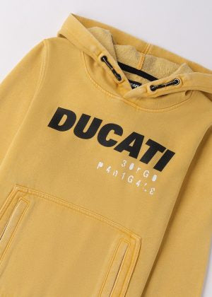 Felpa ragazzo con cappuccio e tasca davanti