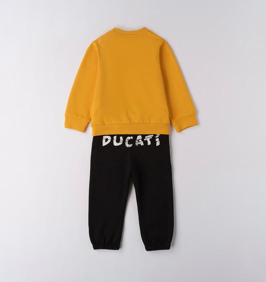 Tuta due pezzi, felpa felpata girocollo e pantalone con coulisse