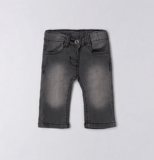 Jeans neonata in denim di cotone stretch.