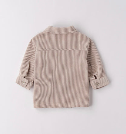 Camicia neonato in tortora