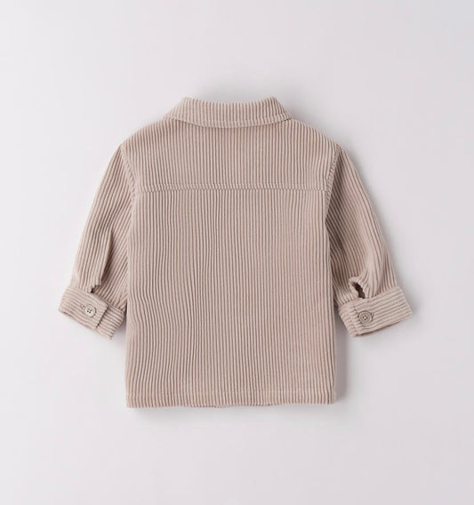 Camicia neonato in tortora