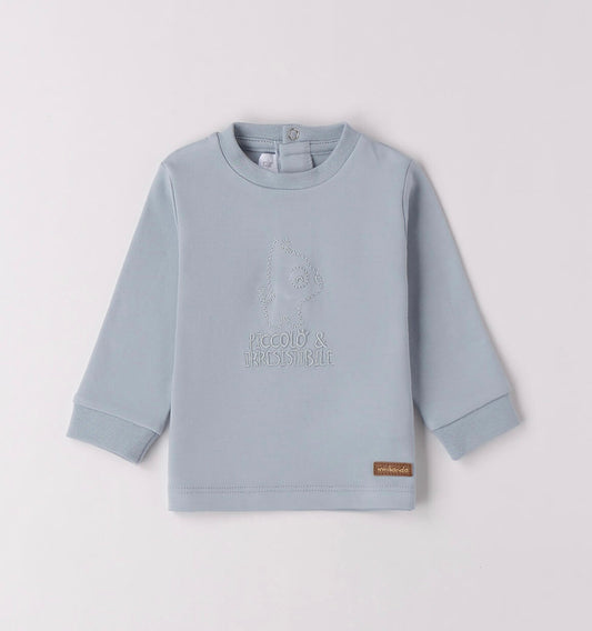 T-shirt in cotone con ricamo davanti