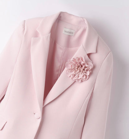 Tailleur bambina nel colore rosa