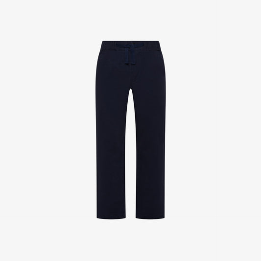 Pantaloni chino in cotone con coulisse navy blue
