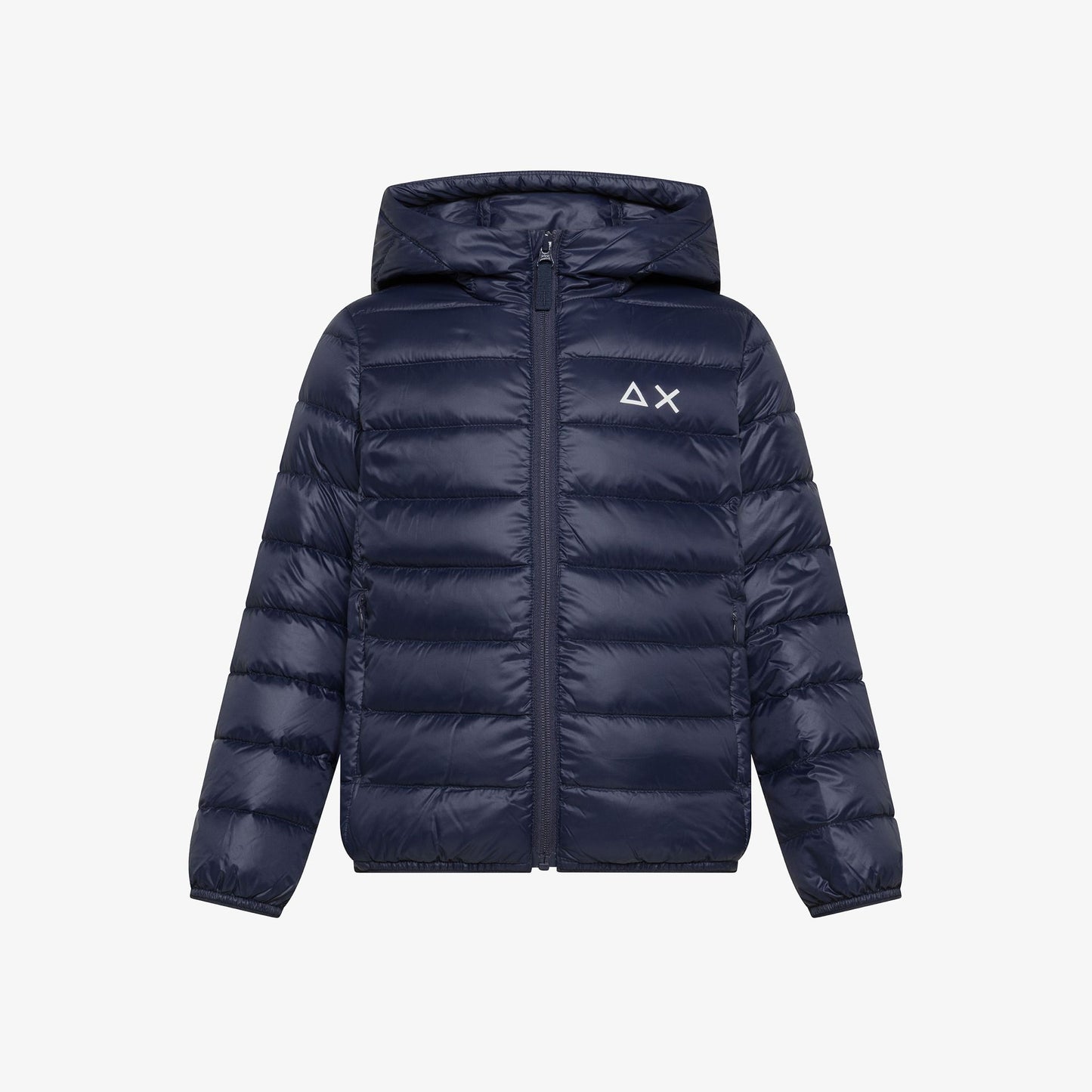 Piumino in nylon trapuntato navy blue