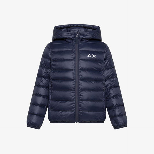 Piumino in nylon trapuntato navy blue