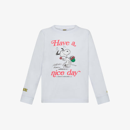 T-shirt in cotone con stampa bianco