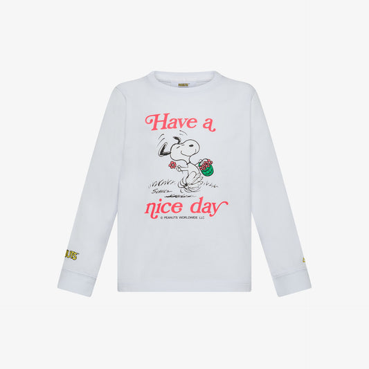 T-shirt in cotone con stampa bianco