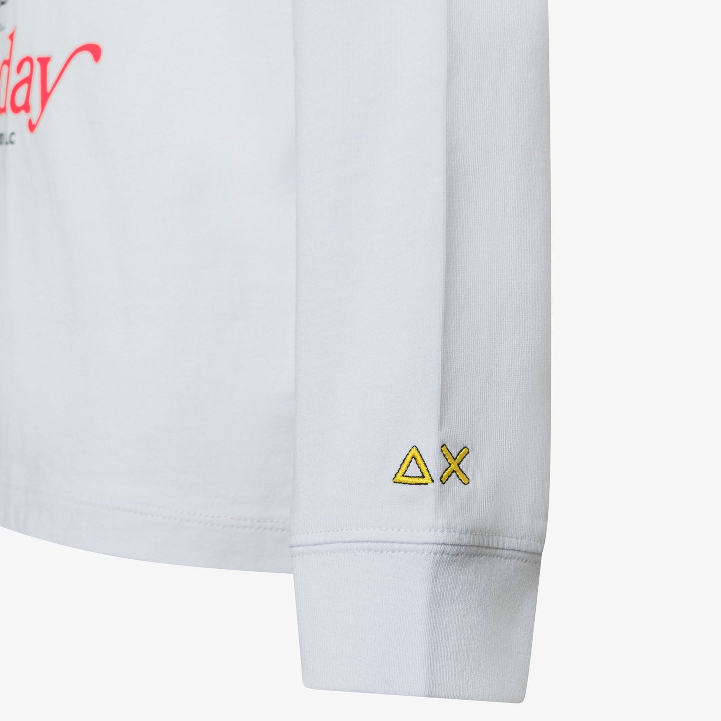 T-shirt in cotone con stampa bianco