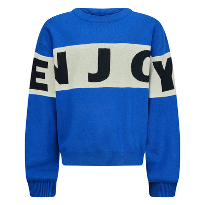 Maglione bambina con scritta Enjoy