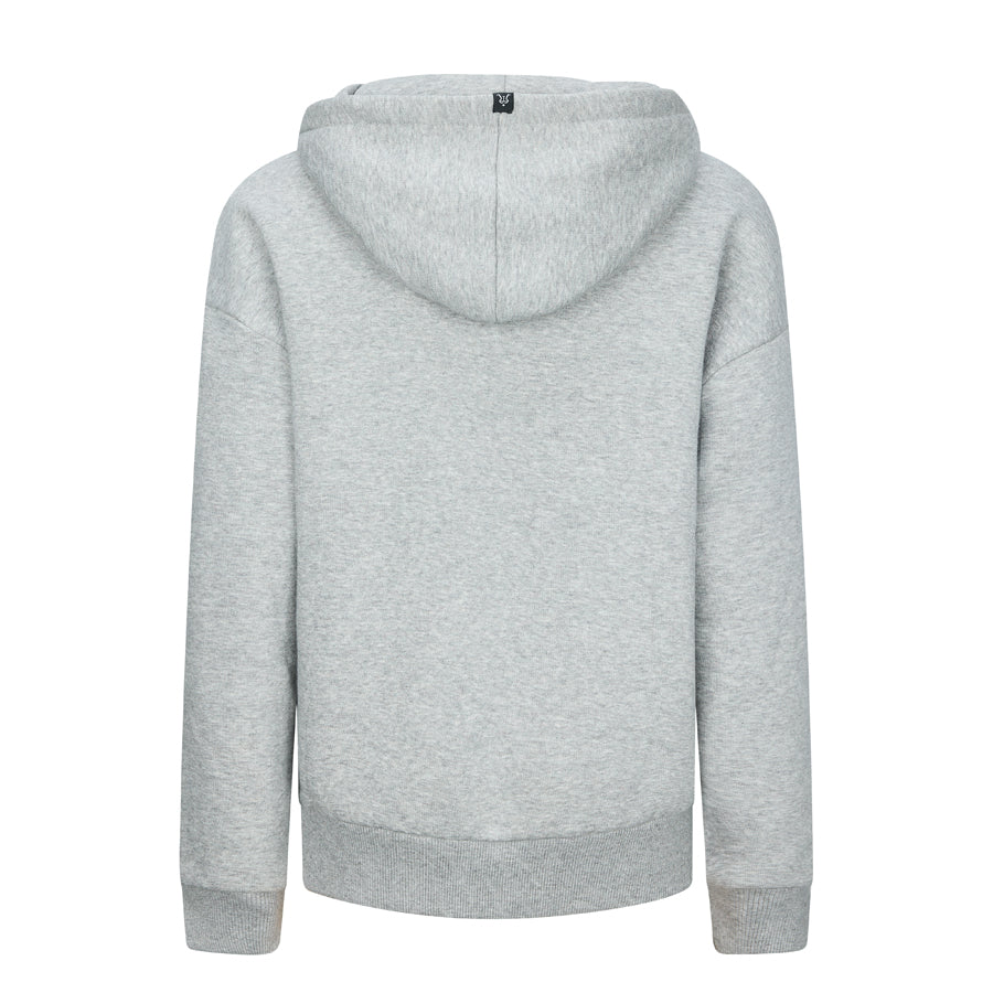 Felpa con cappuccio grigia bambino