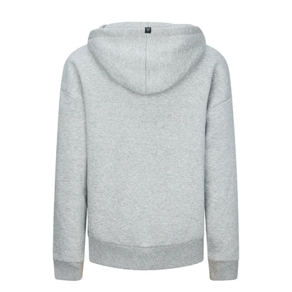 Felpa con cappuccio grigia bambino