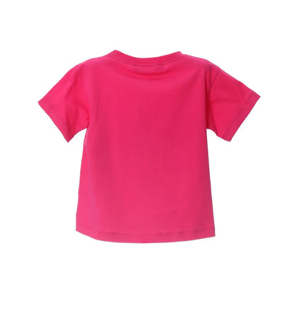 COMPELTO CON T-SHIRT FUCSIA E GONNA STAMPA ANIMALI
