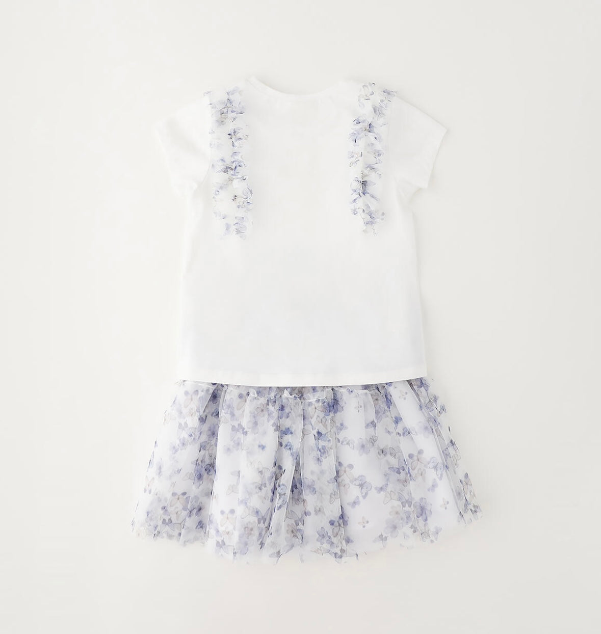 Completo bambina a fiori