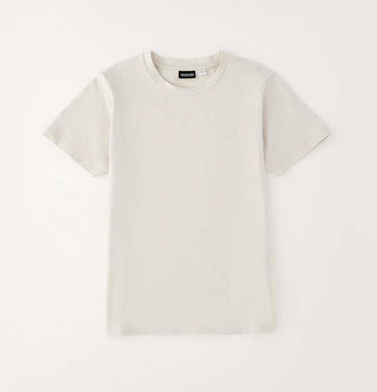 T-shirt da ragazzo nel colore ecrù