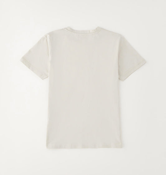 T-shirt da ragazzo nel colore ecrù