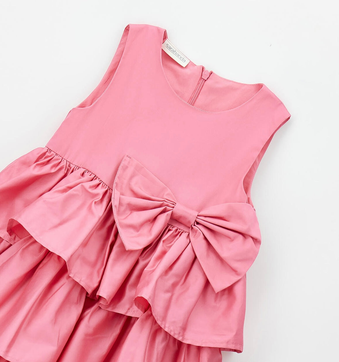Vestito per bambina in cotone rosa