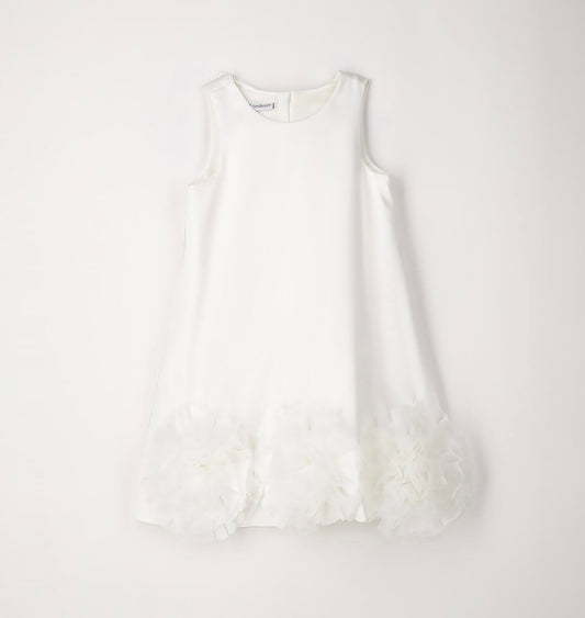 Vestito elegante per bambina nel colore panna