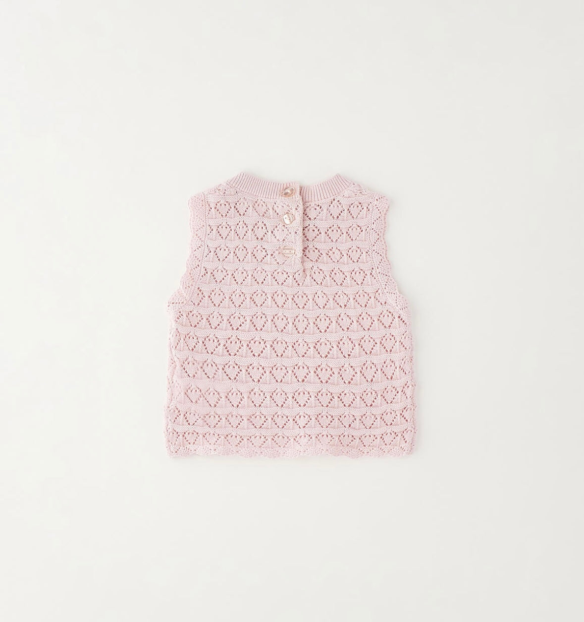 Gilet neonata rosa