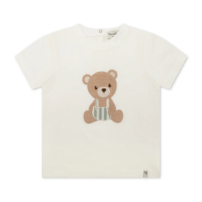 Completo composto da T-shirt e bermuda rigato