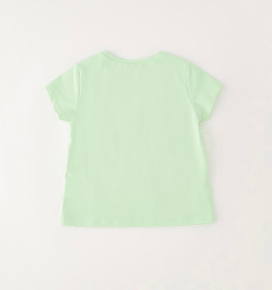T-shirt con tulle verde