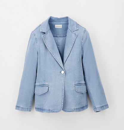 Giacca effetto denim